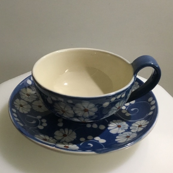 RARE ANTIQUE HAK Denmark 🇩🇰 pottery ‘Marguerit’ or Margueritte’ pattern trio - Picture 4 of 16